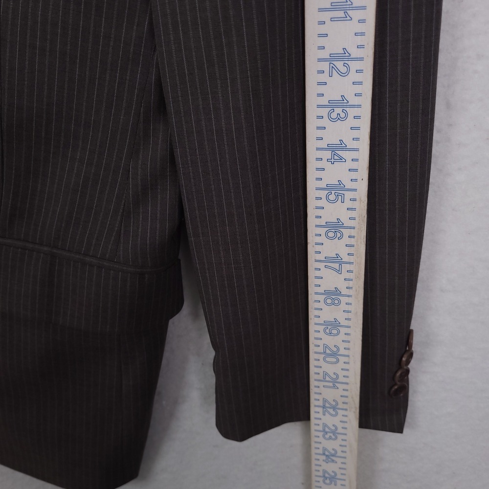 Brooks Brothers Blazer Mens 42R Brown Pinstripe Wool Sport Coat Old Money - Picture 7 of 14